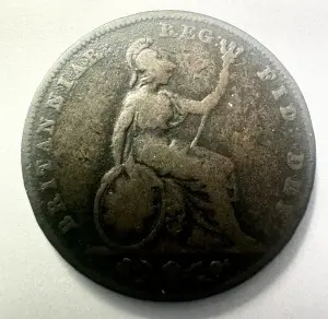 Moneda Regatul Unit - Victoria - Farthing 1839 - Img 2