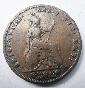 Moneda Regatul Unit - William IV - Farthing 1835 - Img 2