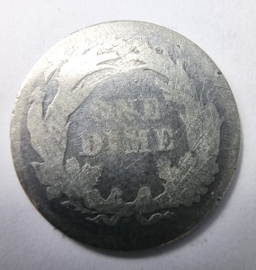 Moneda USA - Barber Dime 1893 - Argint 0.900 - Img 2