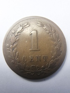 Olanda - Willem III - 1 Cent 1878 - Img 2