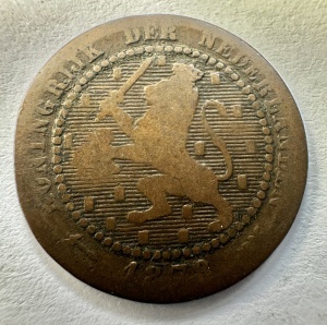 REGATUL TARILOR DE JOS - WILLEM III - 1 CENT 1878