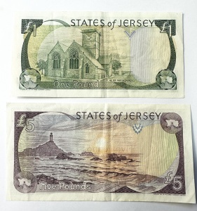 Set Bancnote States Of Jersey - 1/5 Pounds 1989 - Img 2
