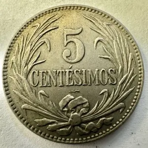 URUGUAY - 5 CENTESIMOS 1924 - Img 2