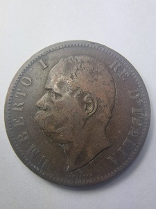 🇮🇹 10 Centesimi 1894 – Regatul Italiei, Regele Umberto I - Img 1