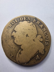 12 Deniers 1792 - Louis XVI - Revoluția Franceză - Img 1