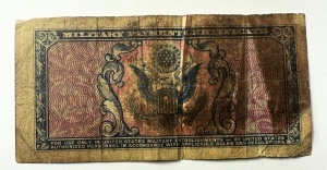 Bancnota Miltara - Military Payment Certificate (MPC) – 5 Cents, Seria 481, emis pentru armata SUA. - Img 2