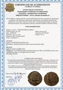 CONSTANTINE the GREAT - 335 AD - ANTIOCH - Moneda Antica Romana - Img 3