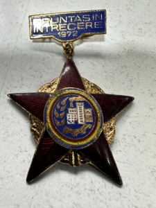 DECORATIE - FRUNTAȘ ÎN ÎNTRECEREA SOCIALISTĂ – 1972