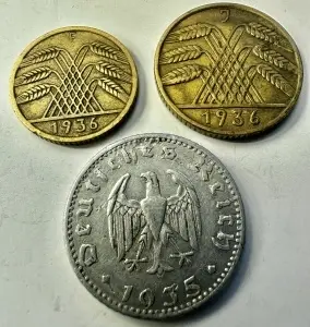 GERMANIA - 5/10/50 REICHSPFENNIG ( 1935-1936) - Img 2