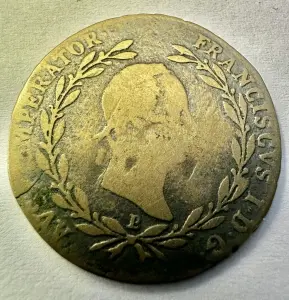 IMPERIUL AUSTRIAC - FRANCIS I de AUSTRIA - 20 KREUSERS 1830 - ARGINT - Img 2
