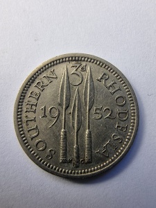 Moneda - 3 Pence 1952 - Southern Rhodesia – George V
