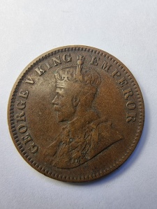 Moneda Coloniala - ¼ Anna – India Britanică – 1913, emisa sub regele George V.