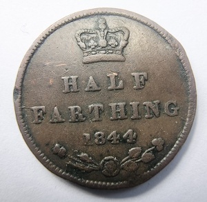 Moneda Regatul Unit - Victoria - Half Farthing 1844