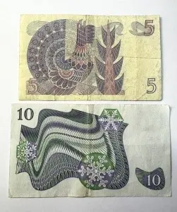 Set Bancnote Suedia - 5/10 Kronor (1979-1987 ) - Img 2