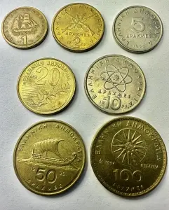 SET MONEDE GRECIA ( 1980-1994)