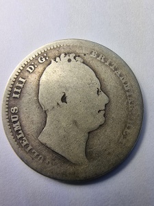 Shilling britanic din argint – 1834 – William IV - Img 1