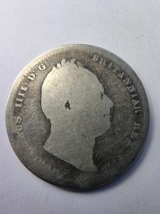 Shilling britanic din argint – 1834 – William IV - Img 1