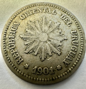 URUGUAY - 2 CENTESIMOS 1901
