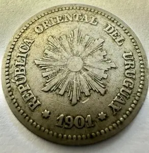 URUGUAY - 2 CENTESIMOS 1901