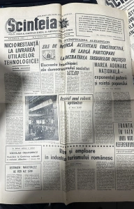 „Scînteia”, organ al Comitetului Central al Partidului Comunist Român, apărut la 13 februarie 1969.