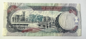 Bancnota Barbados - 2 Dollars - 2007 - Img 2