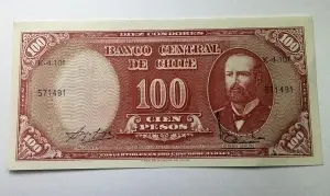 Bancnota - Chile – 100 Pesos (10 Céntimos de Escudo)