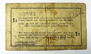 Bancnota Coloniala - Africa de Est Germană - 1 Rupie 1916 - Img 2