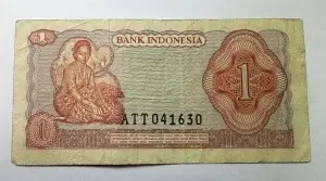 Bancnota - Indonezia - 1 Rupiah 1968 - Img 2
