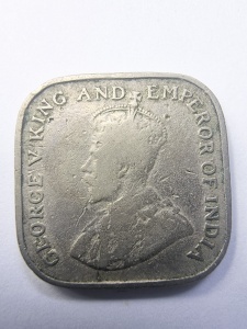 Ceylon - George V - 5 Cents 1920 - Img 2