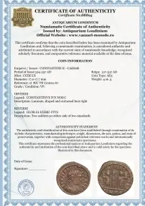 CONSTANTINE II ( 331-334 AD ) - CYZICUS -Moneda Antica Romana - Img 3