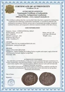 CONSTANTINE the GREAT ( 313-315 AD ) - CYZICUS -Moneda Antica Romana - Img 2