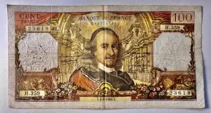 FRANTA - 100 FRANCS 1968