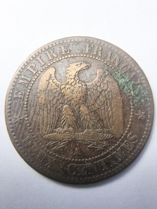 Franta - Napoleon III - 2 Centimes 1861 - Img 2