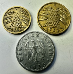 GERMANIA - 5/10/50 Reichspfennig 1935 - Img 2