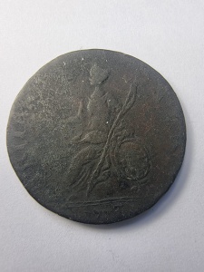 Half Penny 1773 - GEORGE III - MAREA BRITANIE - Img 2