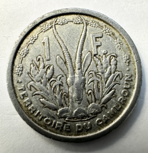 Moneda Camerun sub Mandat Francez - 1 Franc 1948