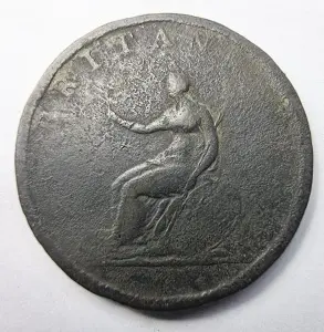 Moneda Regatul Unit - George III - Half Penny 1806 - Img 2