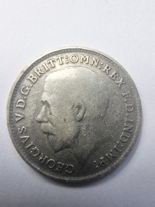 Regatul Unit - George V - 3 Pence 1916 - Argint 0.925 - Img 2