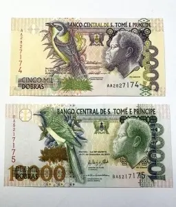 Set Bancnote - São Tomé și Príncipe - 5000/10.000 Dobras ( 1996-2013 )