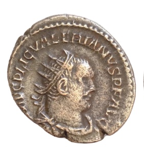 VALERIAN I ( 255-256 AD ) MONEDA ANTICA ROMANA