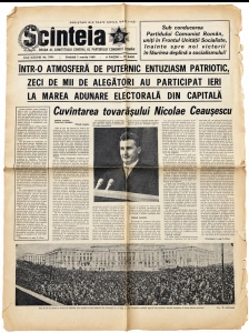 „Scînteia” – 1 martie 1969 – Marea Adunare Electorală din București