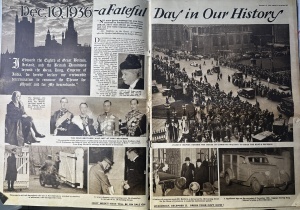 🇬🇧 Weekly Illustrated – Decembrie 1936 Abdicarea Regelui Edward VIII și începutul domniei lui George VI - Img 2