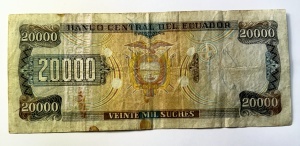 Bancnota Ecuador - 20000 Sucres 1997 - Img 2