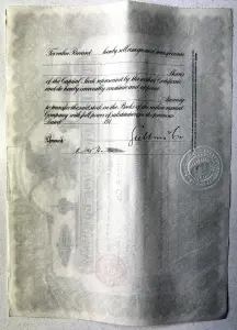 Certificat de acțiuni (1911) • The Estella Mining Company, Colorado – SUA - Img 2