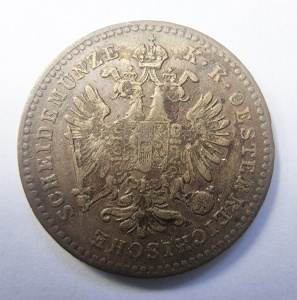 Imperiul Austriac - Franz Joseph I - 1 Kreuzer 1859 - Img 1