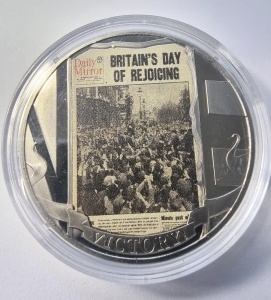 Monedă comemorativă Gibraltar 2020 – Ziua Victoriei în Europa (VE Day)- Half Crown - Img 2