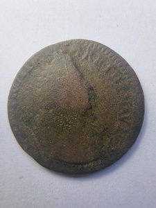 Monedă Franța – 1 Liard – Louis XVI ( 1643 - 1715 ) - Img 1