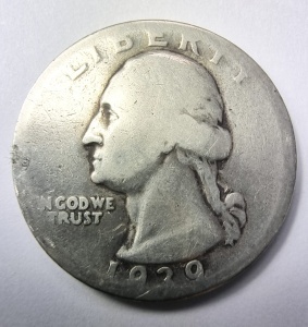Moneda USA - Washington Quarter (25 cenți) 1939 - Argint 0.900
