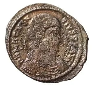 - RARA - MAGNENTIUS ( 350-353 AD ) - LUGDUNUM - URZUPATOR- MONEDA ANTICA ROMANA