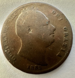 REGATUL UNIT - WILLIAM IV - FARTHING 1835